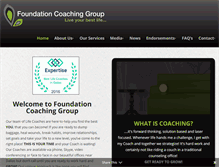 Tablet Screenshot of foundationcoachinggroup.com